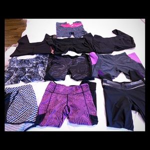 Workout shorts/leggings bundle